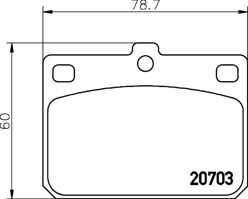 Textar 2070302 - Комплект спирачно феродо, дискови спирачки vvparts.bg