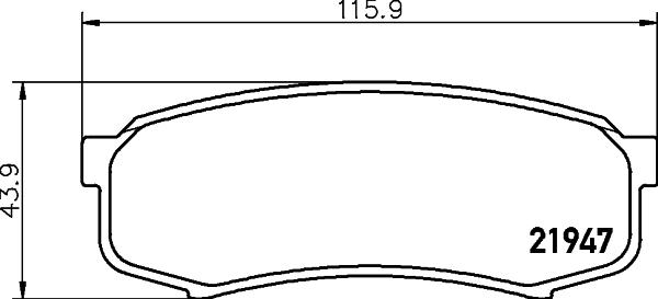 Textar 2194703 - Комплект спирачно феродо, дискови спирачки vvparts.bg