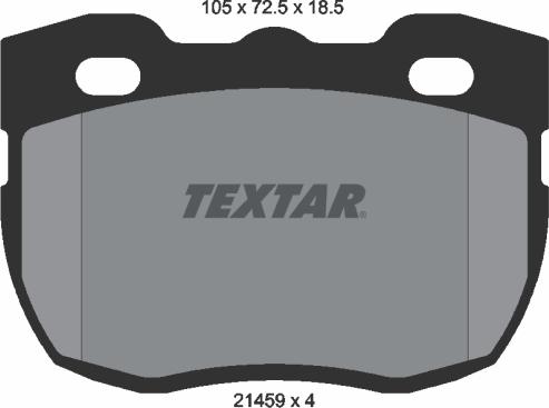 Textar 2145901 - Комплект спирачно феродо, дискови спирачки vvparts.bg