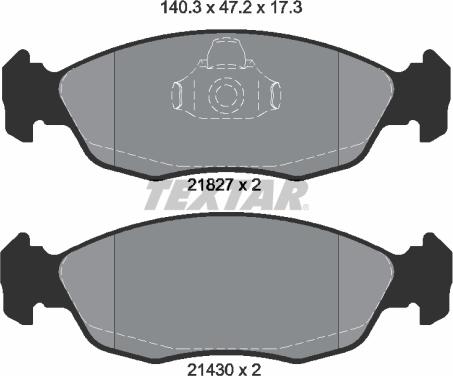 Textar 89003700 - Спирачен комплект, дискови спирачки vvparts.bg