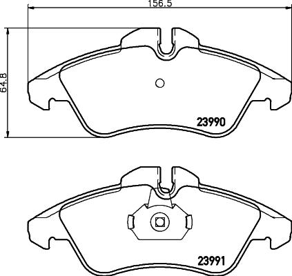 Textar 2399001 - Комплект спирачно феродо, дискови спирачки vvparts.bg