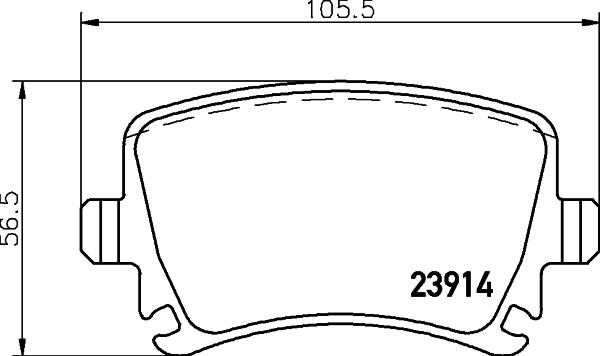 Textar 2391410 - Комплект спирачно феродо, дискови спирачки vvparts.bg