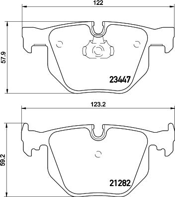 Textar 2344710 - Комплект спирачно феродо, дискови спирачки vvparts.bg