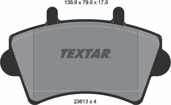 Textar 89007800 - Спирачен комплект, дискови спирачки vvparts.bg
