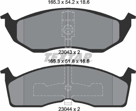 Textar 89013200 - Спирачен комплект, дискови спирачки vvparts.bg