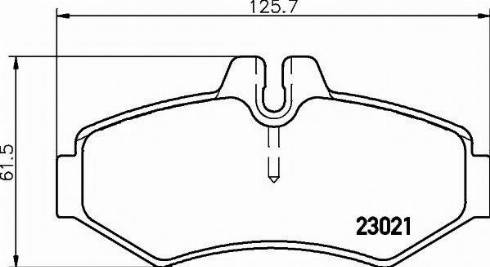 Textar 2302170 - Комплект спирачно феродо, дискови спирачки vvparts.bg