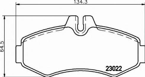 Textar 2302270 - Комплект спирачно феродо, дискови спирачки vvparts.bg