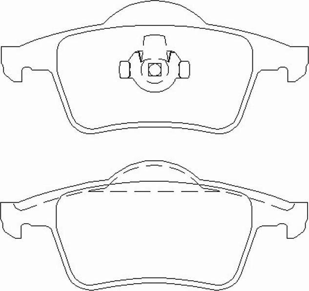 Textar 2307691 - Комплект спирачно феродо, дискови спирачки vvparts.bg