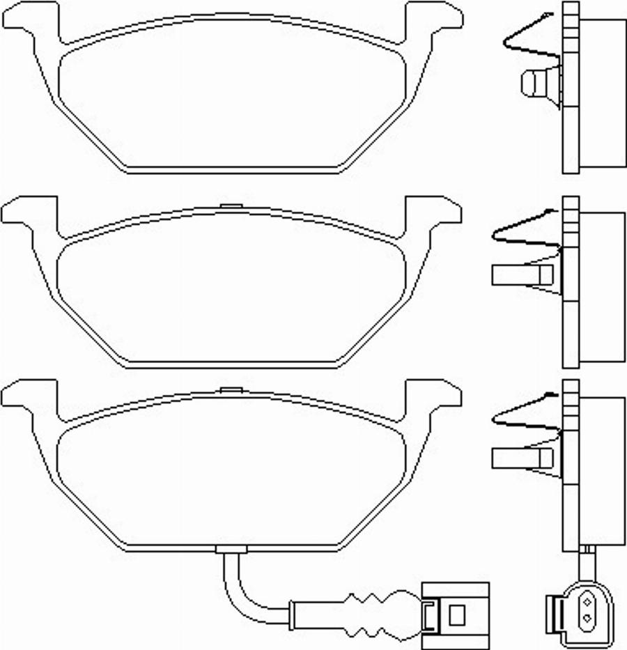 Textar 2313191 - Комплект спирачно феродо, дискови спирачки vvparts.bg