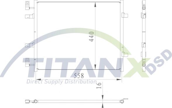 TITANX CD369007 - Кондензатор, климатизация vvparts.bg