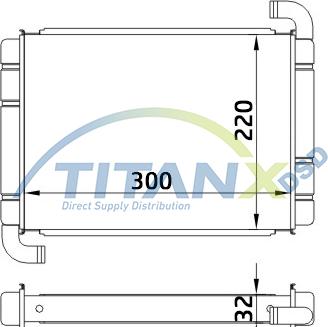 TITANX HT149001 - Топлообменник, отопление на вътрешното пространство vvparts.bg