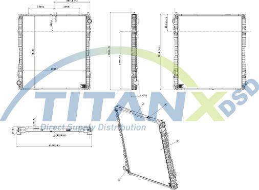 TITANX RX149002 - Радиатор, охлаждане на двигателя vvparts.bg