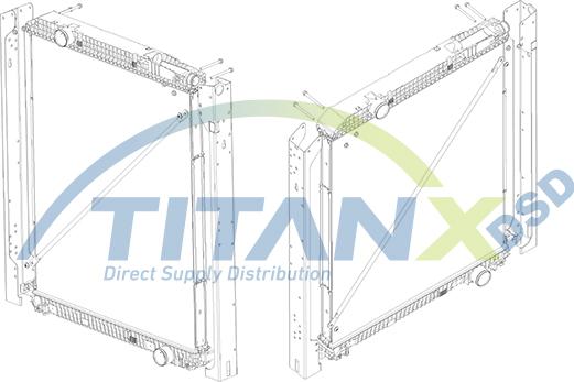 TITANX RX119004 - Радиатор, охлаждане на двигателя vvparts.bg