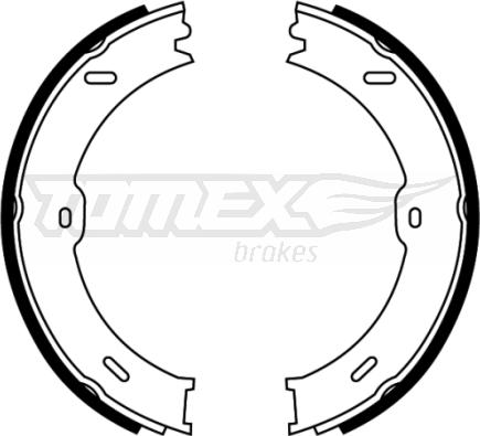 TOMEX brakes TX 22-13 - Комплект спирачна челюст vvparts.bg