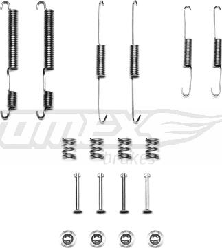 TOMEX brakes TX 40-45 - Комплект принадлежности, спирани челюсти vvparts.bg