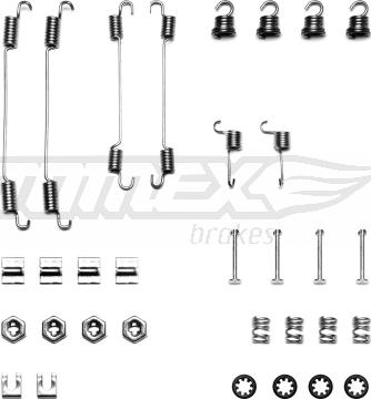 TOMEX brakes TX 40-42 - Комплект принадлежности, спирани челюсти vvparts.bg