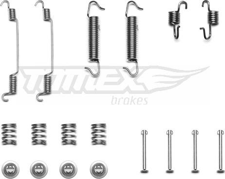 TOMEX brakes TX 40-47 - Комплект принадлежности, спирани челюсти vvparts.bg