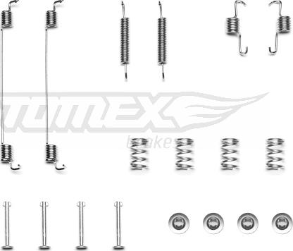 TOMEX brakes TX 40-61 - Комплект принадлежности, спирани челюсти vvparts.bg