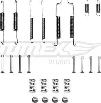 TOMEX brakes TX 40-15 - Комплект принадлежности, спирани челюсти vvparts.bg