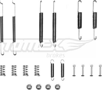 TOMEX brakes TX 40-12 - Комплект принадлежности, спирани челюсти vvparts.bg