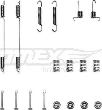 TOMEX brakes TX 40-31 - Комплект принадлежности, спирани челюсти vvparts.bg