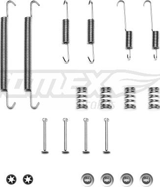 TOMEX brakes TX 40-74 - Комплект принадлежности, спирани челюсти vvparts.bg