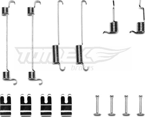 TOMEX brakes TX 40-71 - Комплект принадлежности, спирани челюсти vvparts.bg