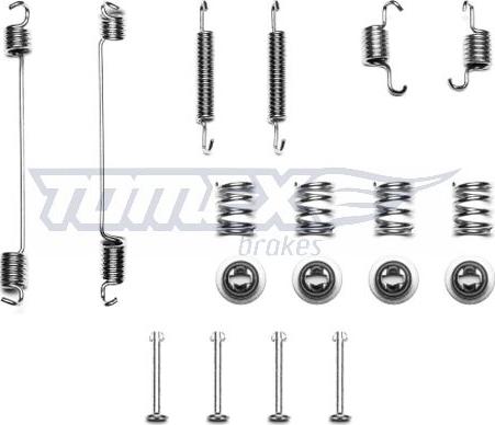 TOMEX brakes TX 41-99 - Комплект принадлежности, спирани челюсти vvparts.bg