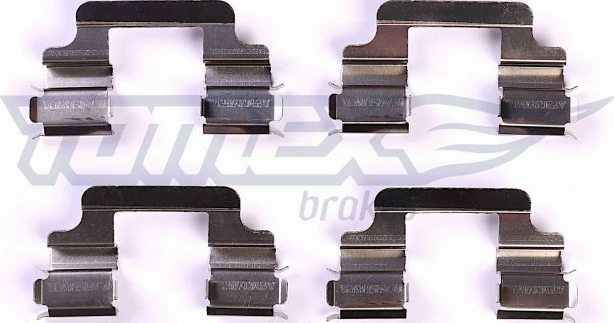 TOMEX brakes TX 43-33 - Комплект принадлежности, дискови накладки vvparts.bg