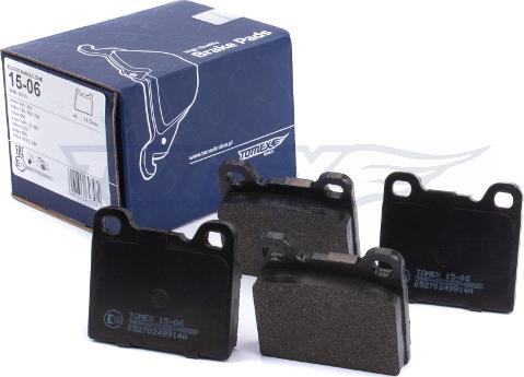 TOMEX brakes TX 15-06 - Комплект спирачно феродо, дискови спирачки vvparts.bg