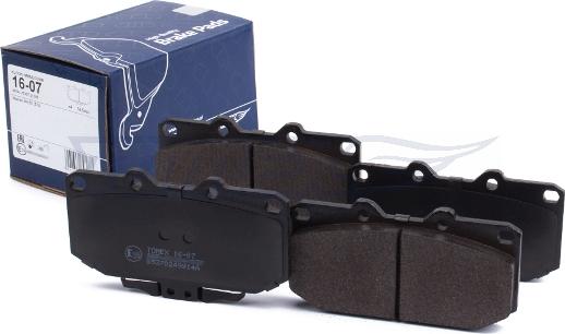 TOMEX brakes TX 16-07 - Комплект спирачно феродо, дискови спирачки vvparts.bg