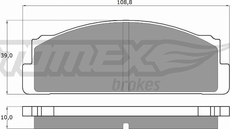 TOMEX brakes TX 10-24 - Комплект спирачно феродо, дискови спирачки vvparts.bg