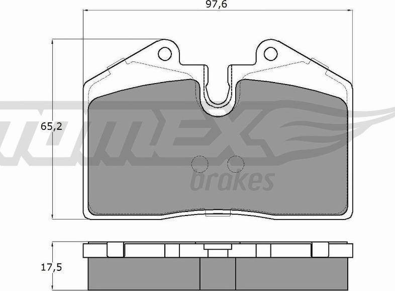 TOMEX brakes TX 18-02 - Комплект спирачно феродо, дискови спирачки vvparts.bg