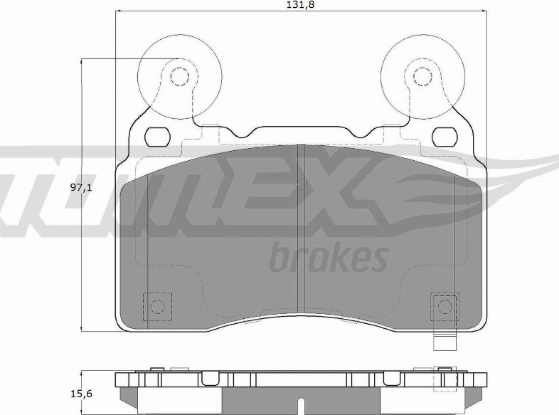 TOMEX brakes TX 18-89 - Комплект спирачно феродо, дискови спирачки vvparts.bg