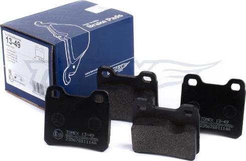 TOMEX brakes TX 13-49 - Комплект спирачно феродо, дискови спирачки vvparts.bg