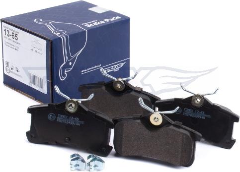 TOMEX brakes TX 13-65 - Комплект спирачно феродо, дискови спирачки vvparts.bg