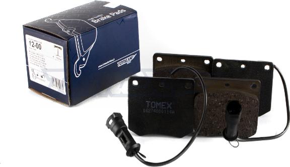 TOMEX brakes TX 12-00 - Комплект спирачно феродо, дискови спирачки vvparts.bg