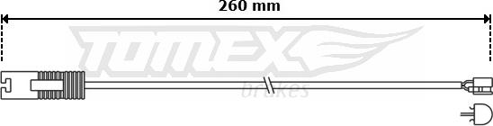 TOMEX brakes TX 30-99 - Предупредителен контактен сензор, износване на накладките vvparts.bg