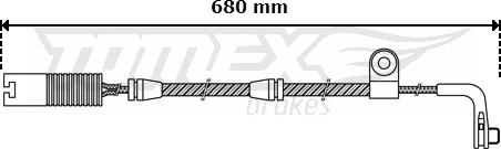 TOMEX brakes TX 30-46 - Предупредителен контактен сензор, износване на накладките vvparts.bg