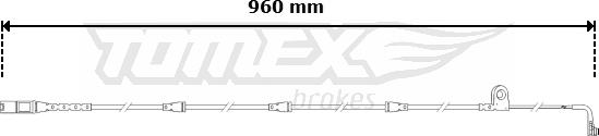 TOMEX brakes TX 30-61 - Предупредителен контактен сензор, износване на накладките vvparts.bg