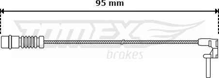 TOMEX brakes TX 30-06 - Предупредителен контактен сензор, износване на накладките vvparts.bg