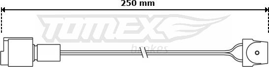 TOMEX brakes TX 30-84 - Предупредителен контактен сензор, износване на накладките vvparts.bg