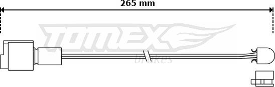 TOMEX brakes TX 30-83 - Предупредителен контактен сензор, износване на накладките vvparts.bg