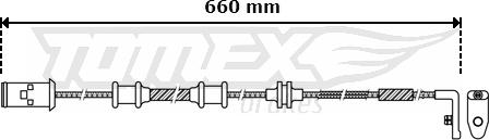 TOMEX brakes TX 30-36 - Предупредителен контактен сензор, износване на накладките vvparts.bg