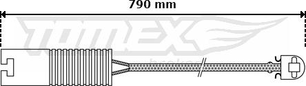 TOMEX brakes TX 30-30 - Предупредителен контактен сензор, износване на накладките vvparts.bg