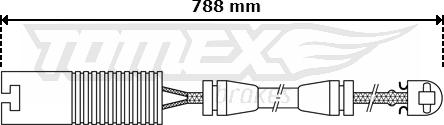 TOMEX brakes TX 30-29 - Предупредителен контактен сензор, износване на накладките vvparts.bg