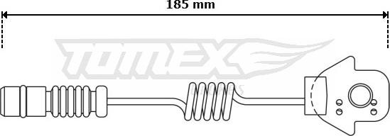 TOMEX brakes TX 30-73 - Предупредителен контактен сензор, износване на накладките vvparts.bg