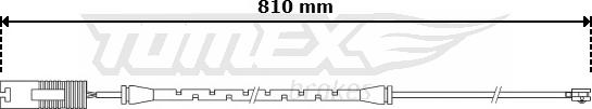 TOMEX brakes TX 30-77 - Предупредителен контактен сензор, износване на накладките vvparts.bg