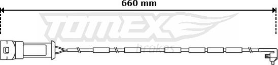 TOMEX brakes TX 31-04 - Предупредителен контактен сензор, износване на накладките vvparts.bg