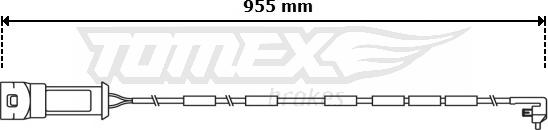 TOMEX brakes TX 31-05 - Предупредителен контактен сензор, износване на накладките vvparts.bg